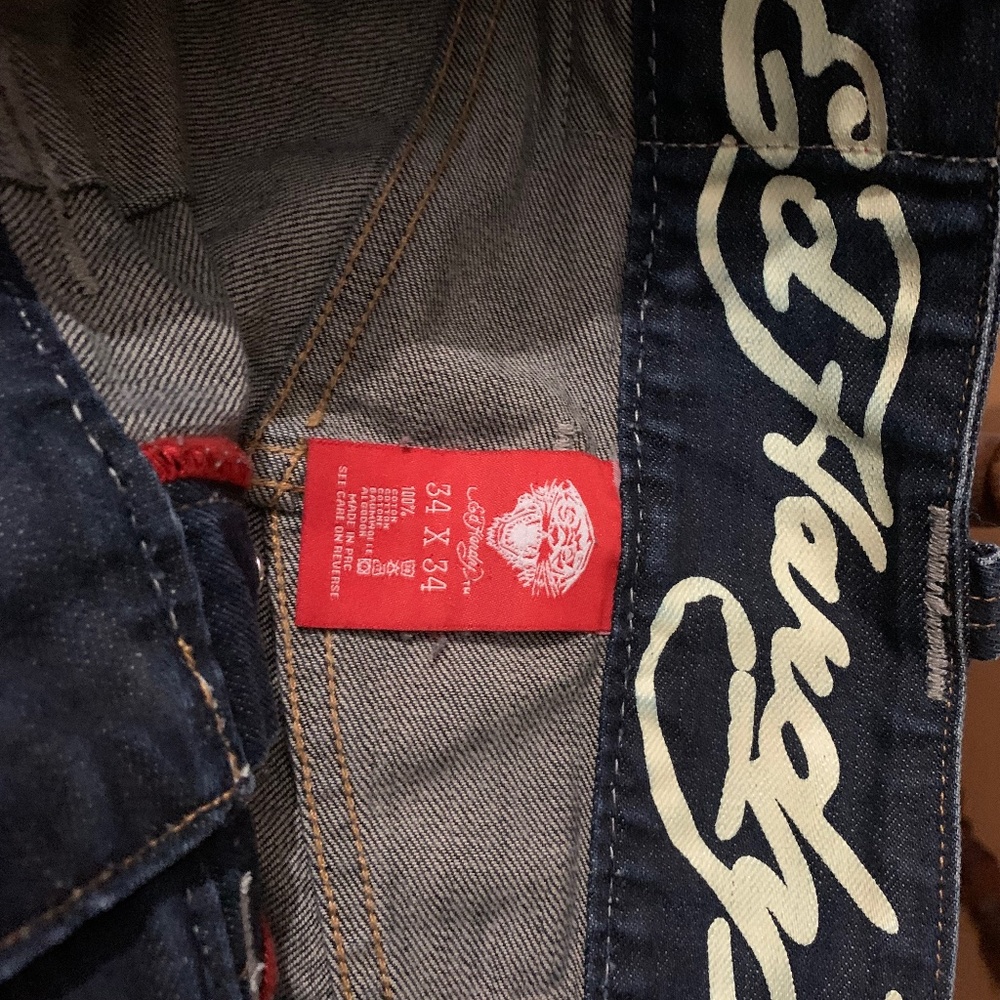 Vintage ED Hardy jeans “Death or Glory “